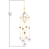 Sun Crystal Suncatchers Prism Glass Ball Sun Catcher Rainbow Maker Diamond Frame Hanging Wind Chimes Light Catcher Garden Decor