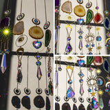 Natural Stones Agate Sun Catcher Agate Sun Catcher For Rainbow Maker Hanging Crystal Witch Suncatcher Windchime Wall Decor