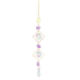 Natural Stones Agate Sun Catcher Agate Sun Catcher For Rainbow Maker Hanging Crystal Witch Suncatcher Windchime Wall Decor