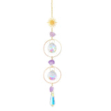 Natural Stones Agate Sun Catcher Agate Sun Catcher For Rainbow Maker Hanging Crystal Witch Suncatcher Windchime Wall Decor