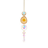 Natural Stones Agate Sun Catcher Agate Sun Catcher For Rainbow Maker Hanging Crystal Witch Suncatcher Windchime Wall Decor