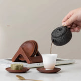 Patterned Wooden Coasters Waterproof Anti Skidding Tea Cup Mats High Temperature Reusable Mug Mat Kitchen Tableware Pad Decor