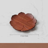 Patterned Wooden Coasters Waterproof Anti Skidding Tea Cup Mats High Temperature Reusable Mug Mat Kitchen Tableware Pad Decor