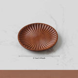 Patterned Wooden Coasters Waterproof Anti Skidding Tea Cup Mats High Temperature Reusable Mug Mat Kitchen Tableware Pad Decor